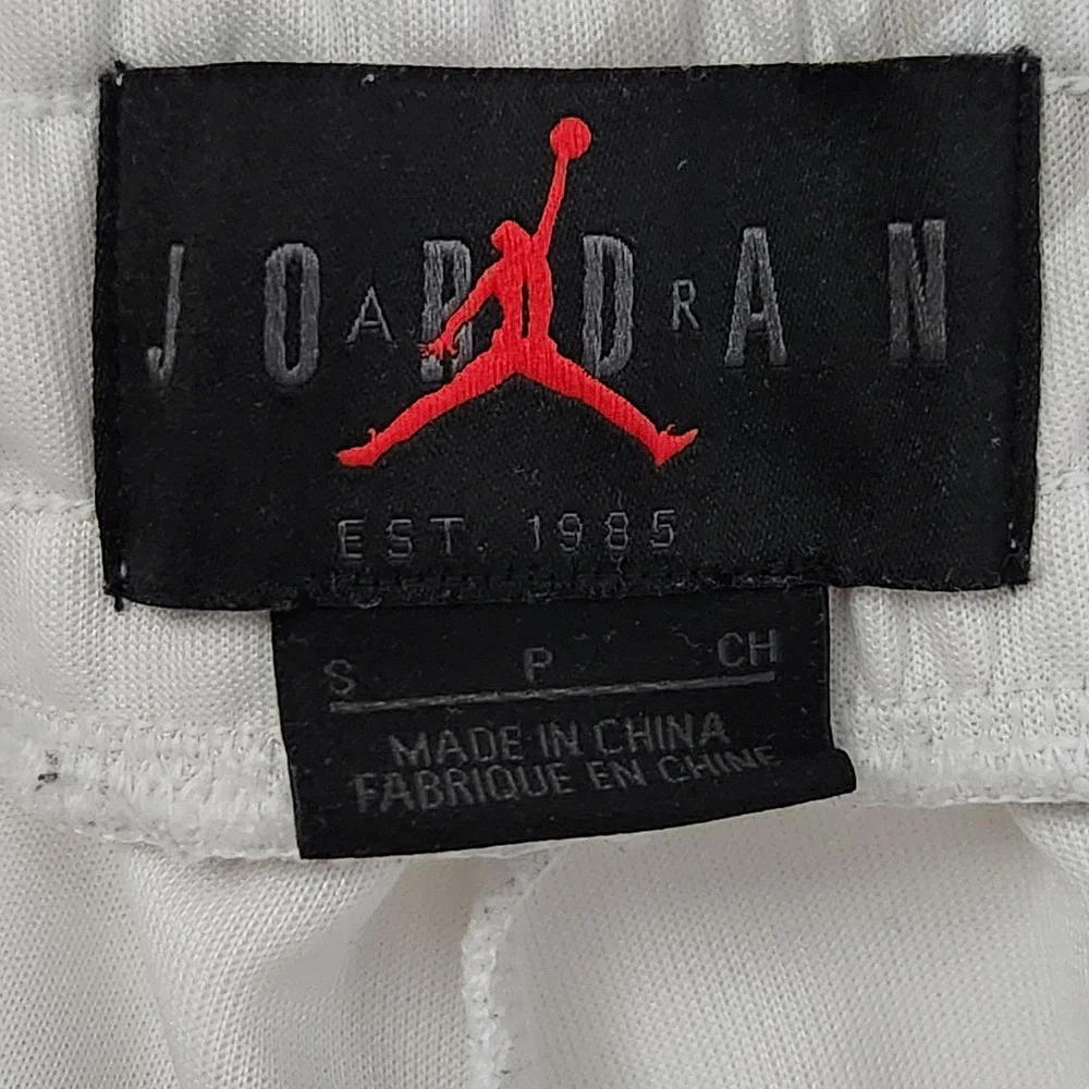 Jordan Jumpman Tricot Joggers Mens Small White Side Tape Sweat Pants AR4462-100